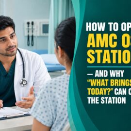 AMC OSCE exam station door — how to open a clinical station, Oyamed guide