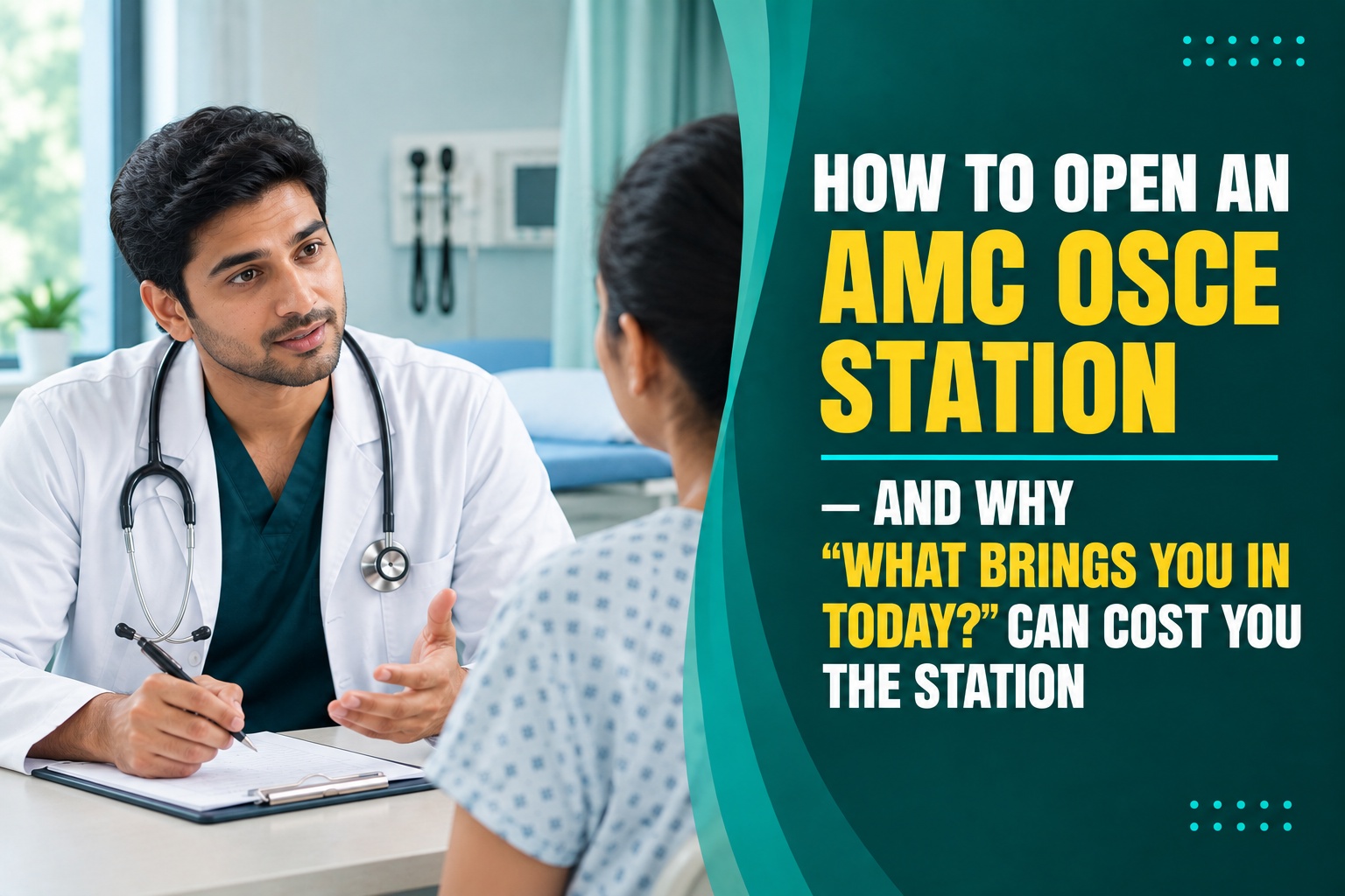 AMC OSCE exam station door — how to open a clinical station, Oyamed guide